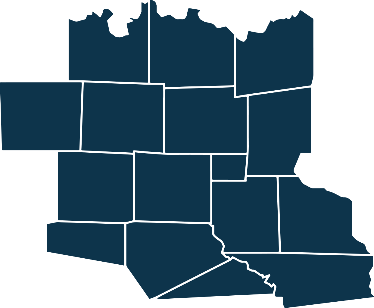 Dallas Area Counties Map